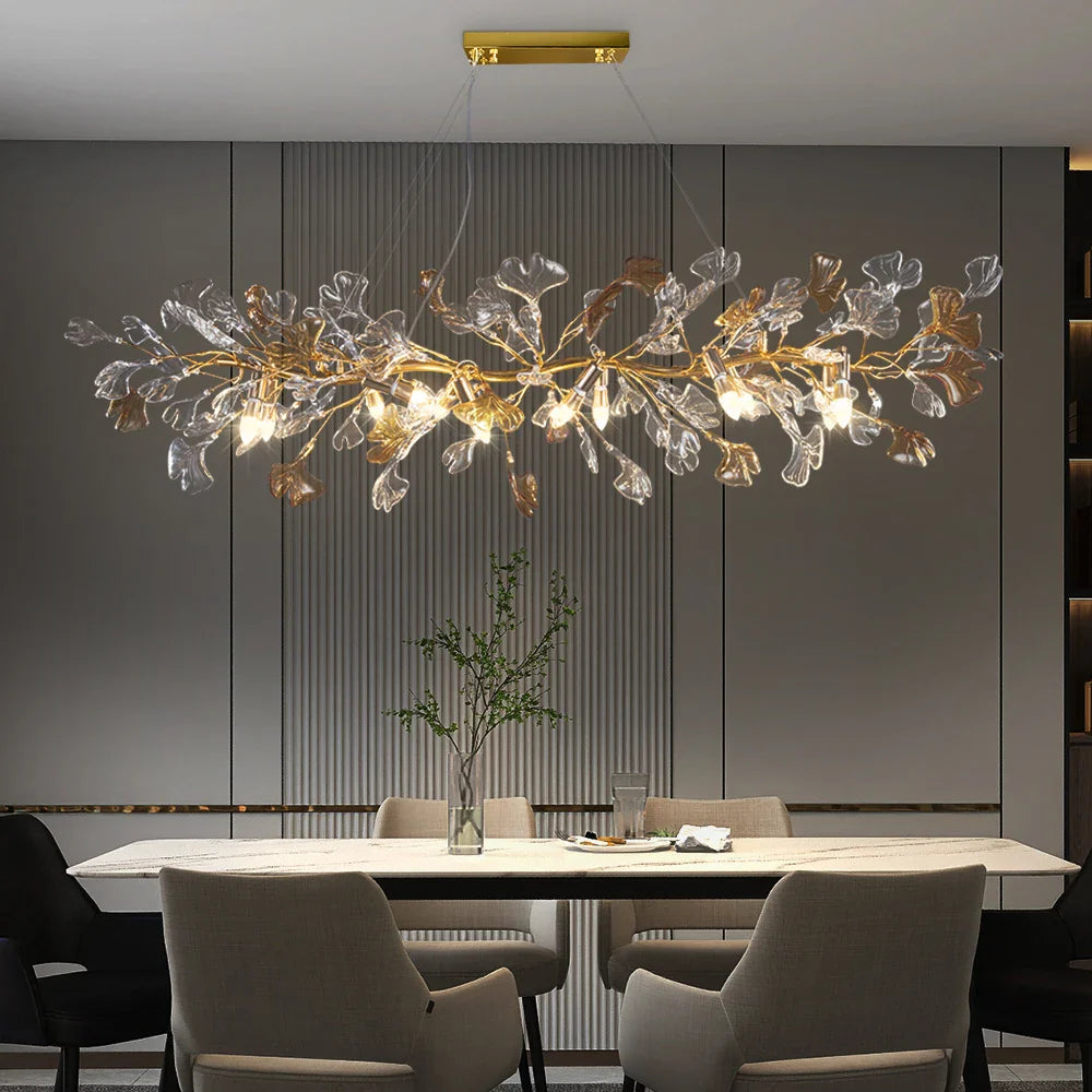 Lustre Nordique en Verre Émaillé : Suspension Luxueuse pour Hôtel, Salon et Chambre