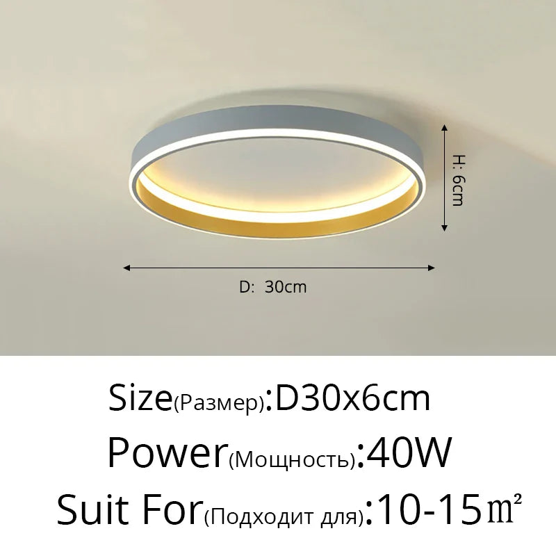 Plafonnier LED Moderne Nordique pour un Éclairage Intérieur de Qualité