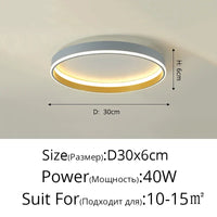 Plafonnier LED Moderne Nordique pour un Éclairage Intérieur de Qualité