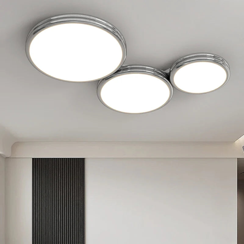 Plafonnier rond minimaliste LED pour éclairage intérieur