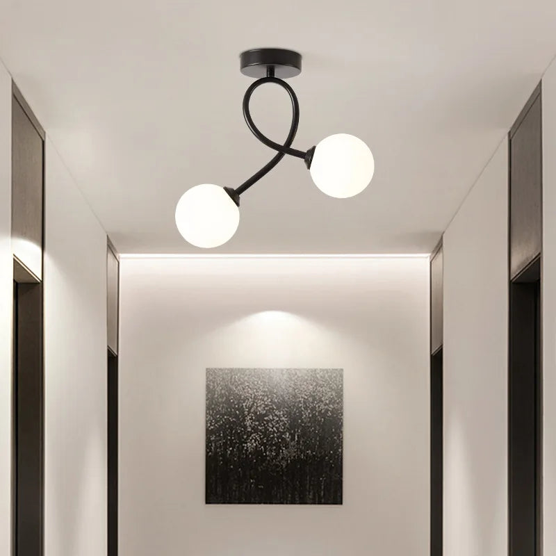 Plafonnier moderne minimaliste en verre - Éclairage intérieur de qualité