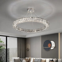 Lustre en cristal design de luxe - Collection Éclat Moderne