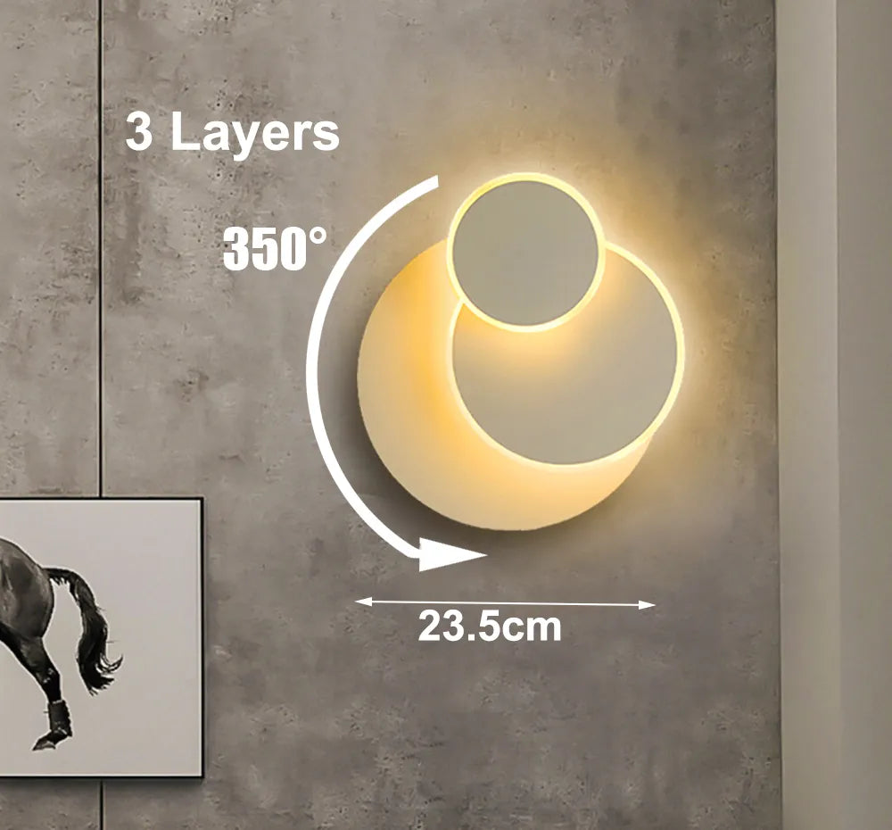 Applique murale LED Rotatif Design