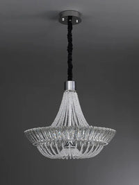 Lustre Moderne en Cristal Français LED pour Hôtel et Villa Prestigieuse