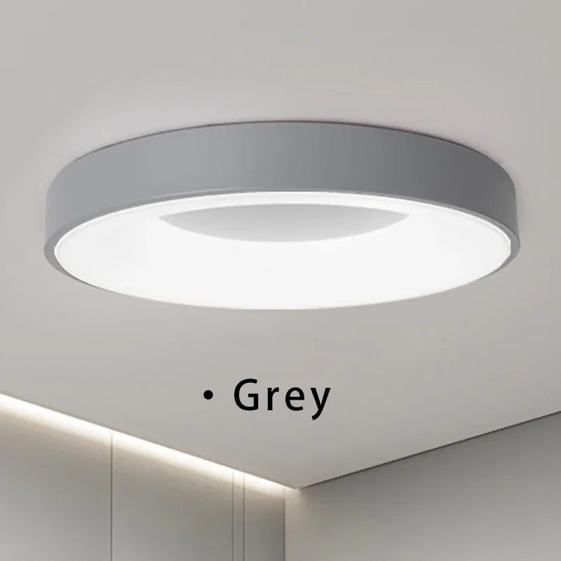 Plafonnier LED nordique contemporain circulaire Lumina