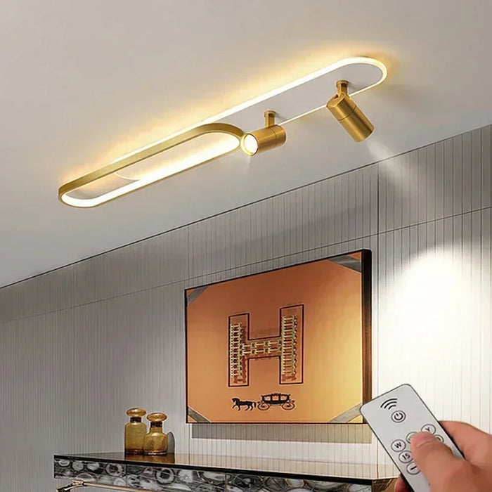 Plafonnier LED moderne avec projecteur pour décoration intérieure