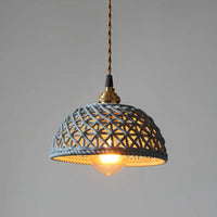 Suspension LED Blanc en Céramique - Style Nordique Moderne - Cuivre Suspension Lampe