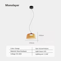 Lustre nordique en fil de verre pour une décoration moderne