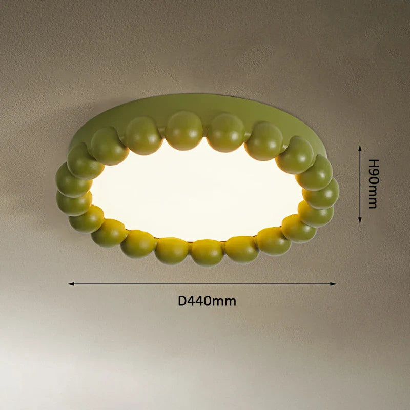 Plafonnier LED circulaire Nordic Cream Style