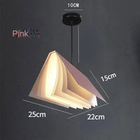 Suspension Lumière Livre Décoration Moderne pour la Salle d'Étude - Boutique Déco Enfants