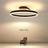 Lustre nordique LED anneau réglable pour suspension lumineuse décoratif.