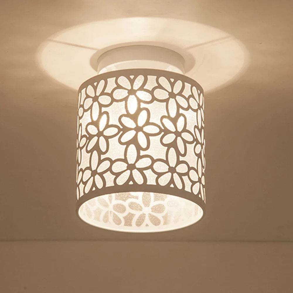 Plafonnier nordique moderne avec imprimé floral - Éclairage artistique et décoration