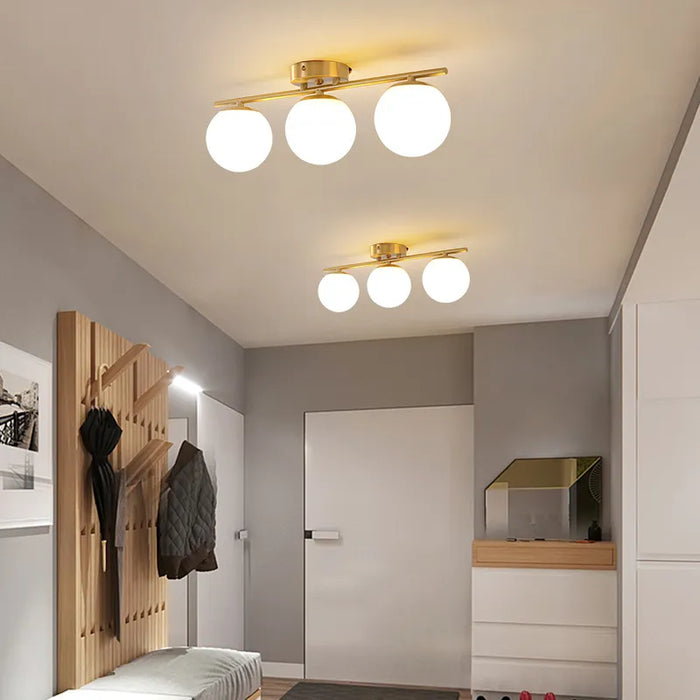 Lustre nordique en fer et verre pour une décoration moderne et créative