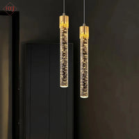 Suspension de luxe pour chambre moderne avec Led cristal