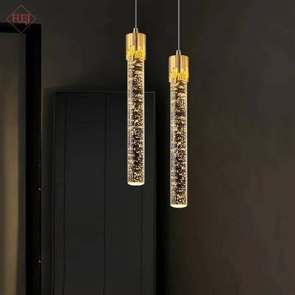 Suspension de luxe pour chambre moderne avec Led cristal