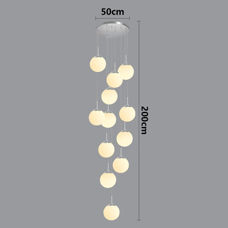 Suspension luminaire nordique pour éclairer l'intérieur de votre escalier.