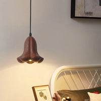 Lustre suspendu en bois de noyer fait main - Design moderne pour votre intérieur