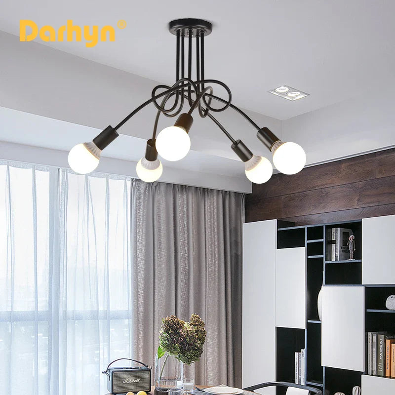 Lustre Branché Minimaliste en Forme de Branche Plafonnier Plaqué Or pour Hôtel, Restaurant, Salon, Cuisine et Chambre