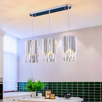 Plafonnier de luxe en cristal 20cm - Lumière ronde Or Chrome LED pour décoration intérieure