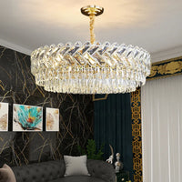 Lustre LED Moderne de Luxe en Cristal pour Salon et Salle à Manger
