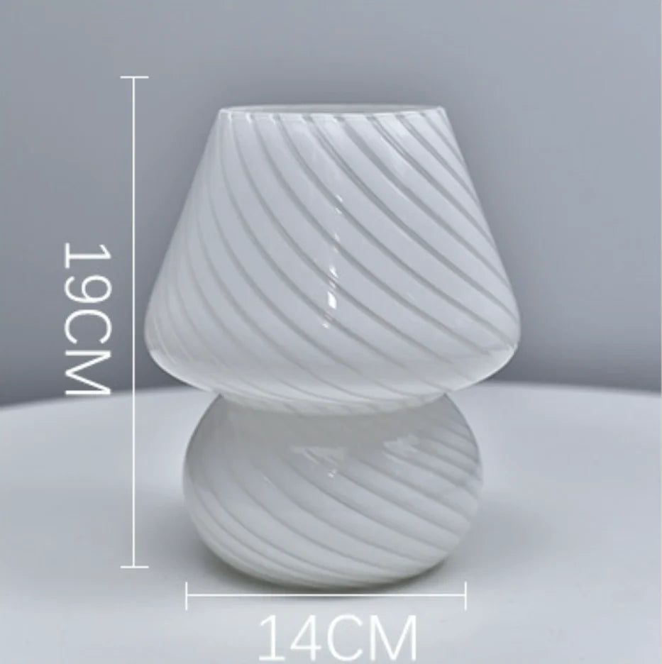 Lampe de bureau LED en verre de luxe
