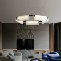 Lustre de luxe en marbre naturel