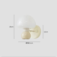 Applique murale crème champignon avec Double tête G9