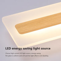 Plafonnier LED en Bois pour une Déco Élégante