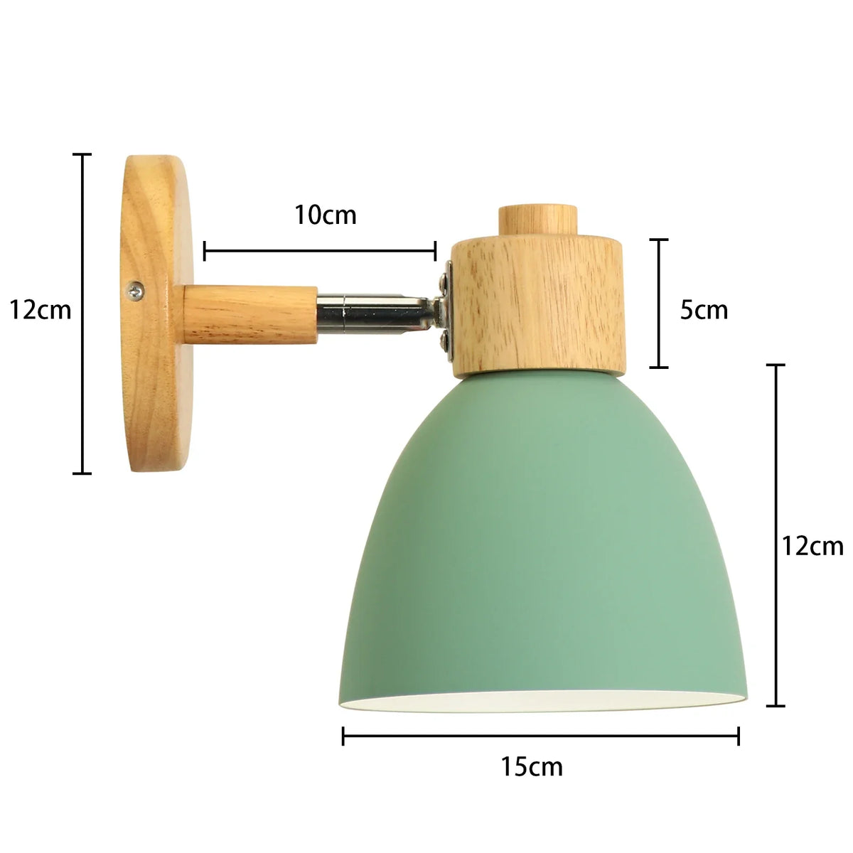 Applique murale LED nordique en bois - Élégance moderne