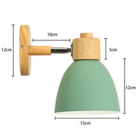 Applique murale LED nordique en bois - Élégance moderne