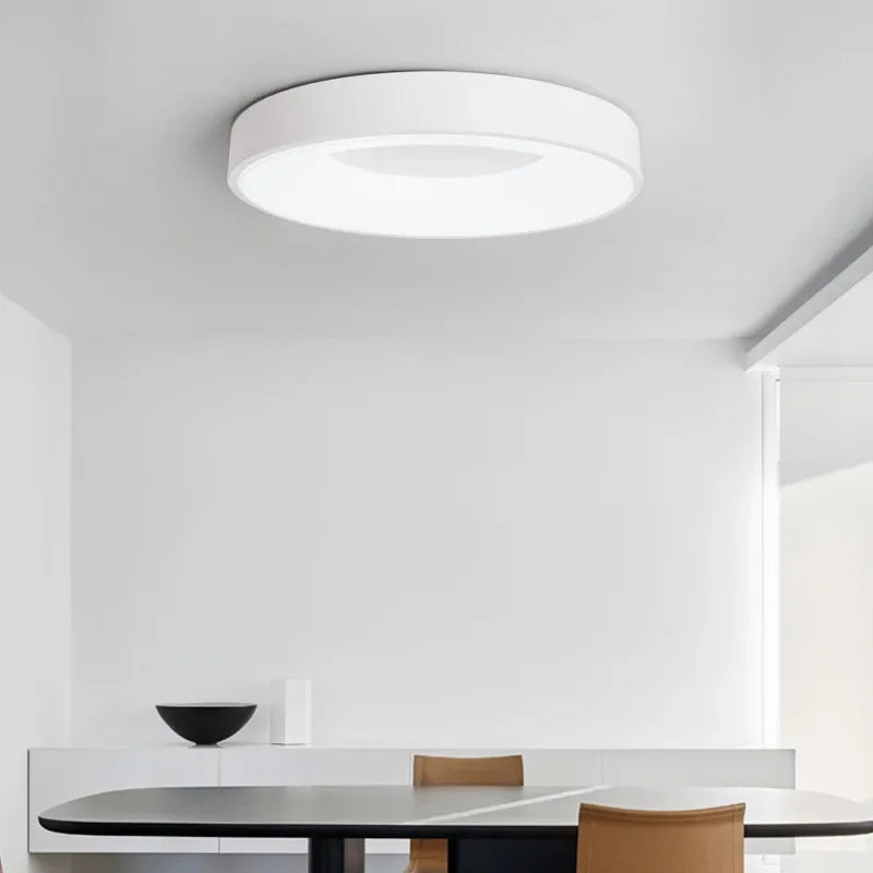 Plafonnier LED nordique contemporain circulaire Lumina
