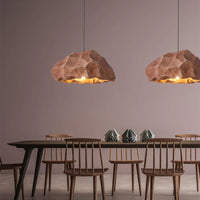 Lustre LED nordique design Wabi Sabi pour une décoration créative et moderne