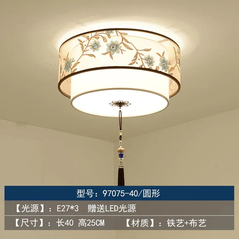 Lustre Chinois Plafonnier Chinoiserie pour Chambre Rétro