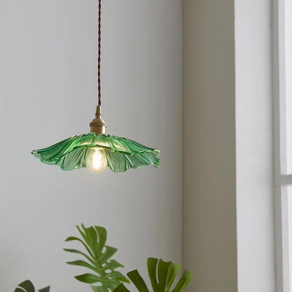 Suspension Américaine Fleur de Verre pour Décoration Intérieure