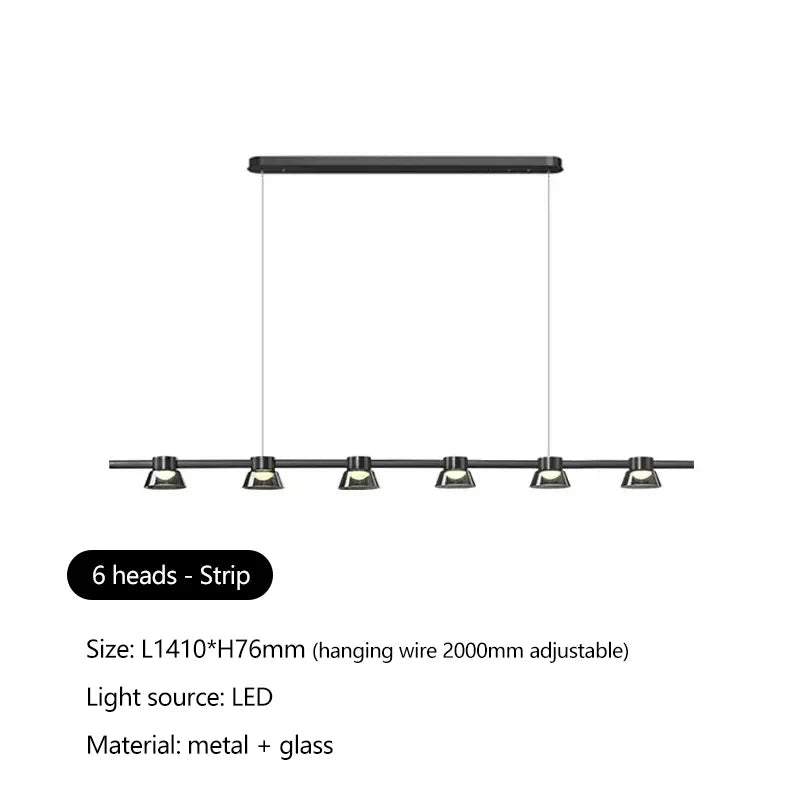 Lustre Moderne Minimaliste en Verre Design Nordique avec LED