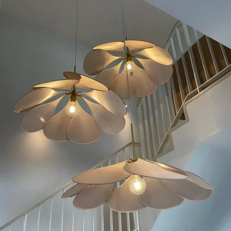 Suspension LED en tissu nordique - Décoration d'intérieur de qualité