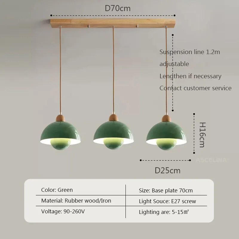 Suspension nordique en bois.