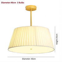 Plafonnier nordique en tissu et cuivre Joliment Simple