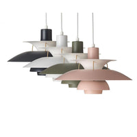 Suspension LED Coen avec abat-jours métalliques innovants