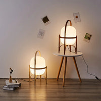 Lampe de bureau LED nordique en bois nordique