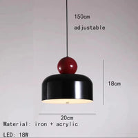 Lustre LED tendance avec cordon métallique ajustable - Livraison directe