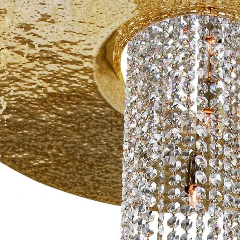 Lustre en Cristal Moderne pour Villa de Luxe LED Glamour