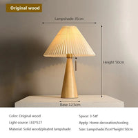 Lampe de Table en Bois Nordique Minimaliste LED - Nordic Glow