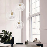 Suspension design nordique en verre - Collection Boule Moderne