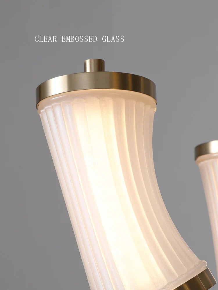 Lustre LED en verre design moderne de luxe 2024 - Édition Prestige