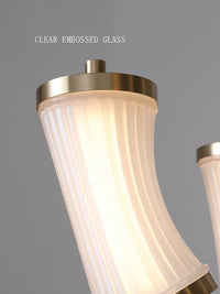 Lustre LED en verre design moderne de luxe 2024 - Édition Prestige