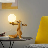 Lampe de Table Nordique Créatif LED Animal Écureuil