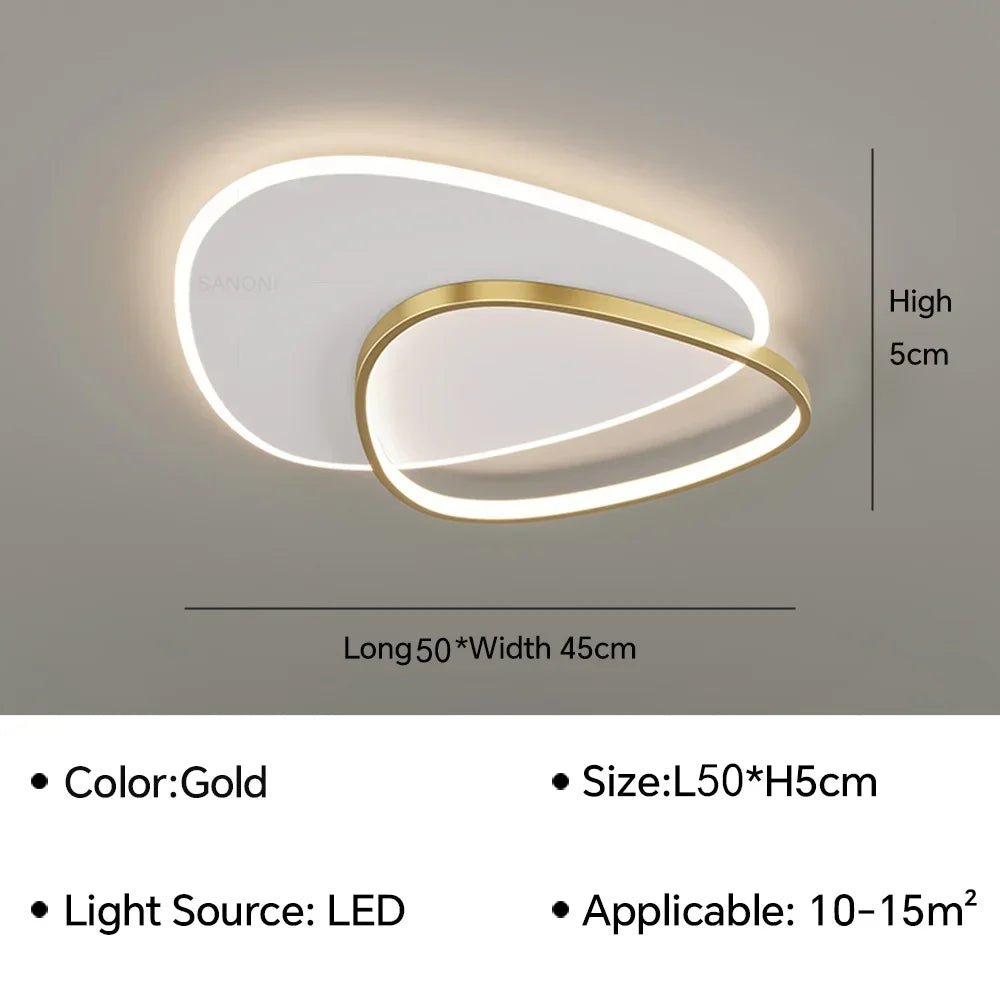 Lustre Intérieur Moderne à LED pour Décoration Maison
