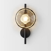 Applique Murale Nordique en Verre Transparent et Métal Doré pour Divers Espaces - Collection Scandinave