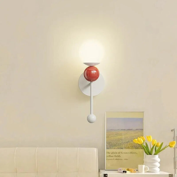 Applique murale LED nordique en bois